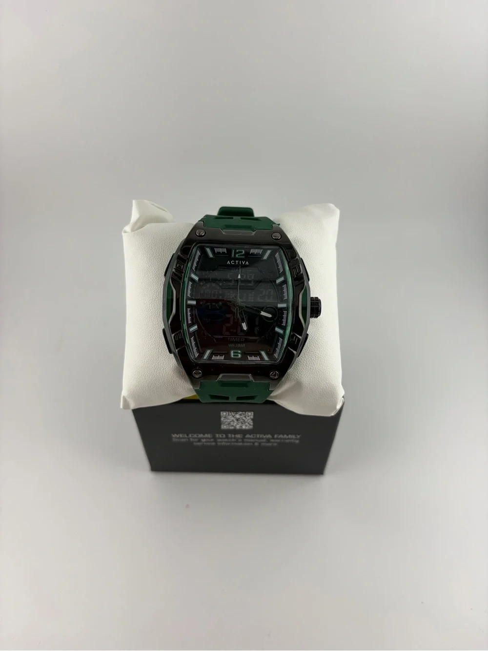 Activa Venzis X Invicta digital Men’s Army Green Watch 50mm